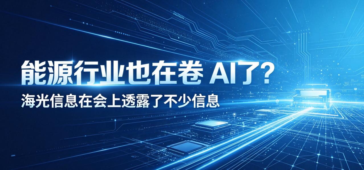 能源行业也在“卷”AI了？海光信息在会上透露了不少信息
 
今天刷到能源产业生态