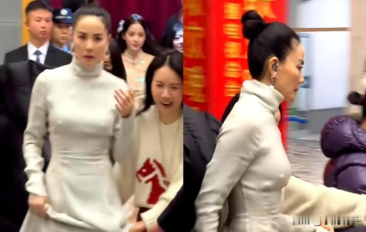 王菲上春晚，
大家没一个关心她唱得咋样，
全都盯着衣服上一条缝看热闹。
又是截图