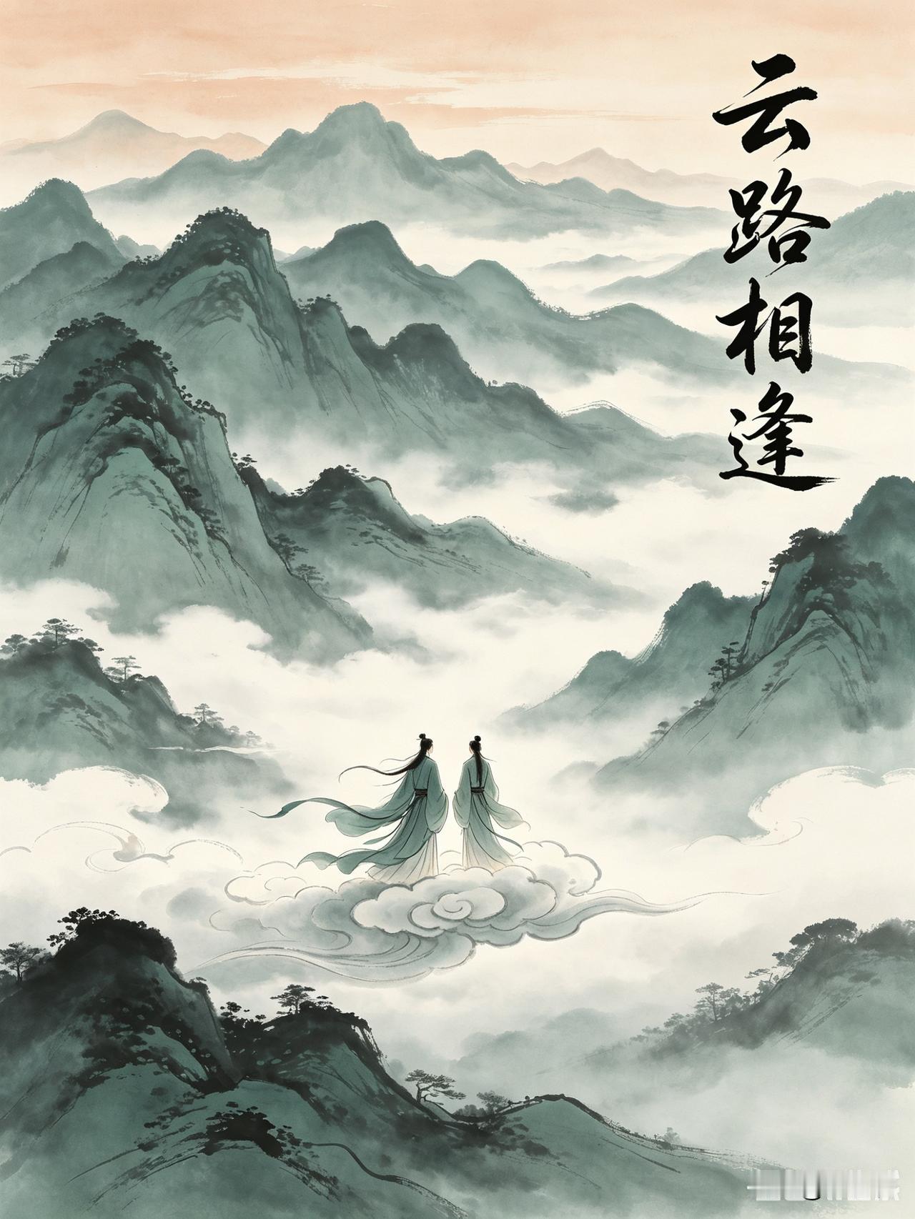 上联：千里重山
下联：二人从云