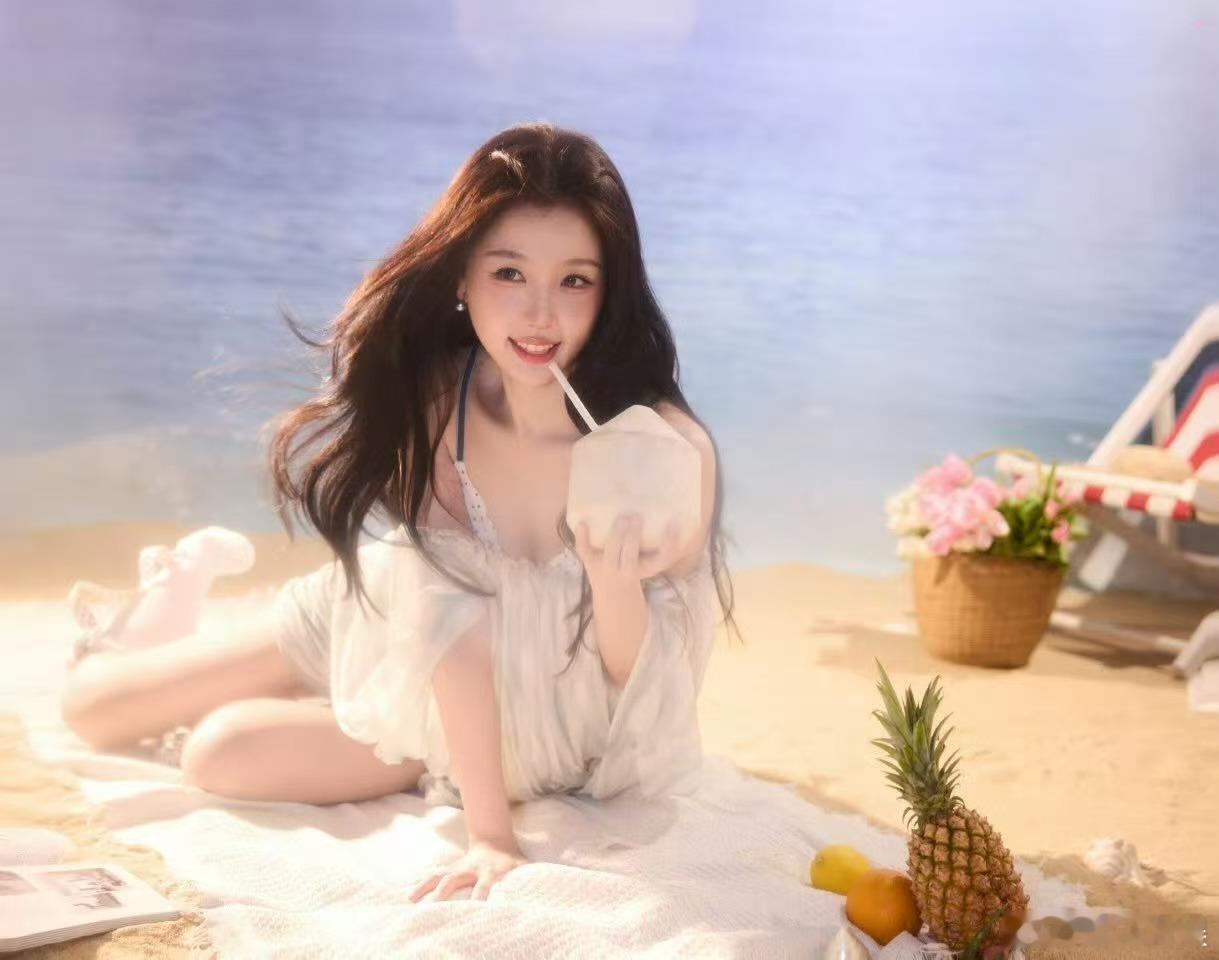 虞书欣仙女头虞书欣蓝色眼妆look虞书欣仙女头，美啊。