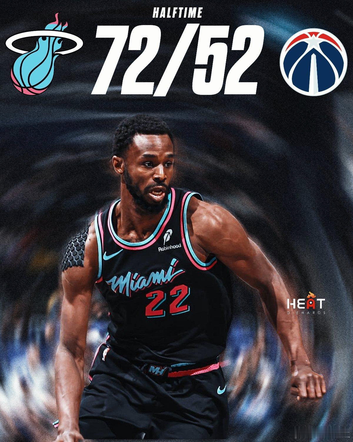 热火打奇才还是有点心得嘴哥这个肩贴还是很霸气的nba常规赛奇才vs热火