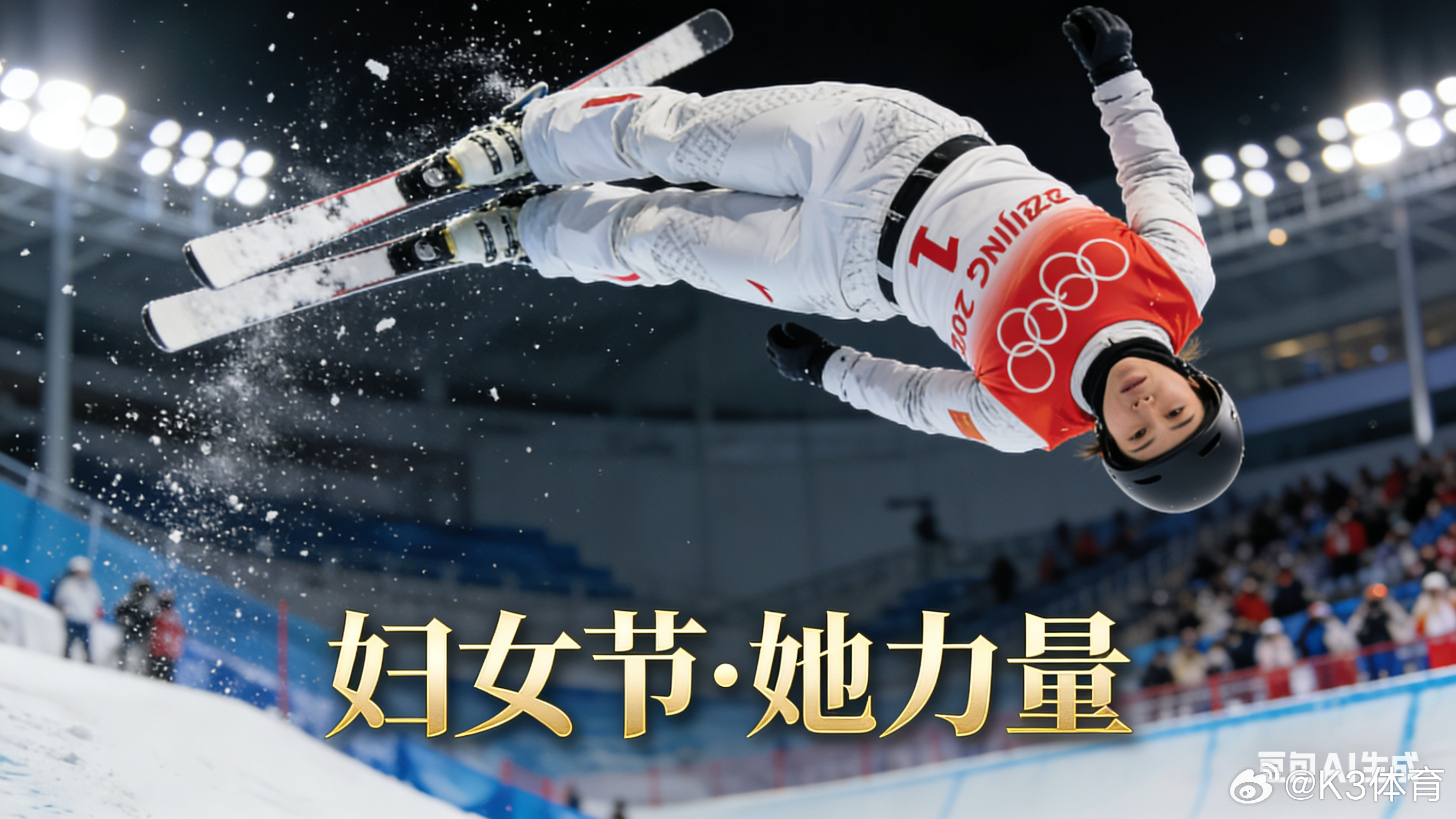 运动场上闪耀的她徐梦桃。这位35岁的老将刚刚在米兰冬奥会成功卫冕，成为自由式滑雪