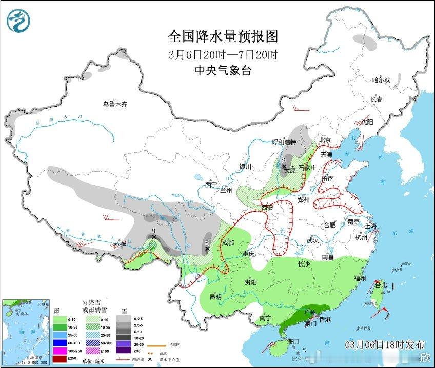 【华北降水分析】今晚到明天，在山西、河北西部、北京西部等地可能出现降水。对应高空