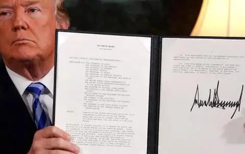 特朗普退群！80岁的美国老总统特朗普于美东时间1月7日签下一份总统备忘录，一口气