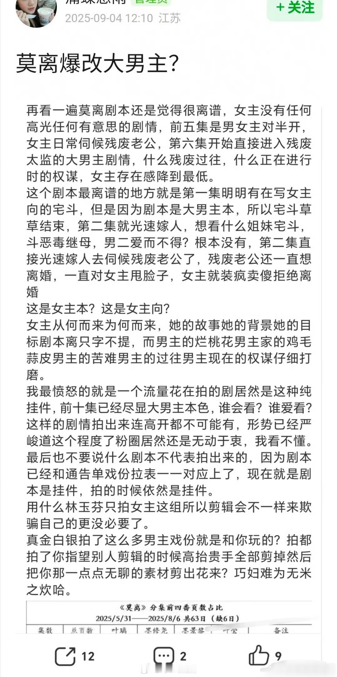 才看到…看🍍白鹿粉丝维权《莫离》也爆改大男主了[疑问]这是啥意思 ​​​