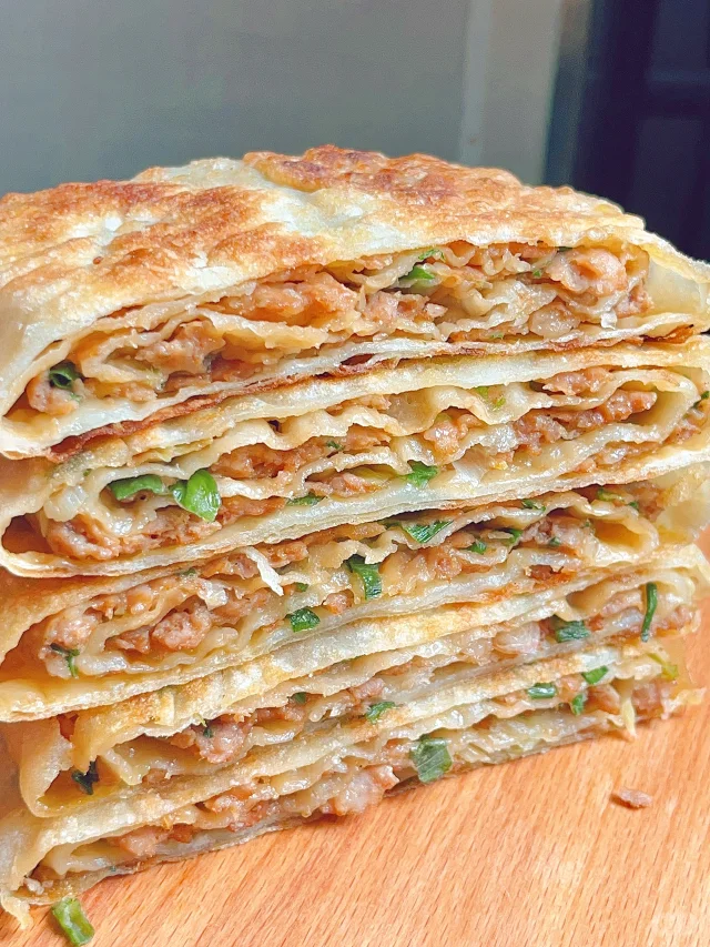 儿子说这是他吃过最最最最好吃的肉饼！！