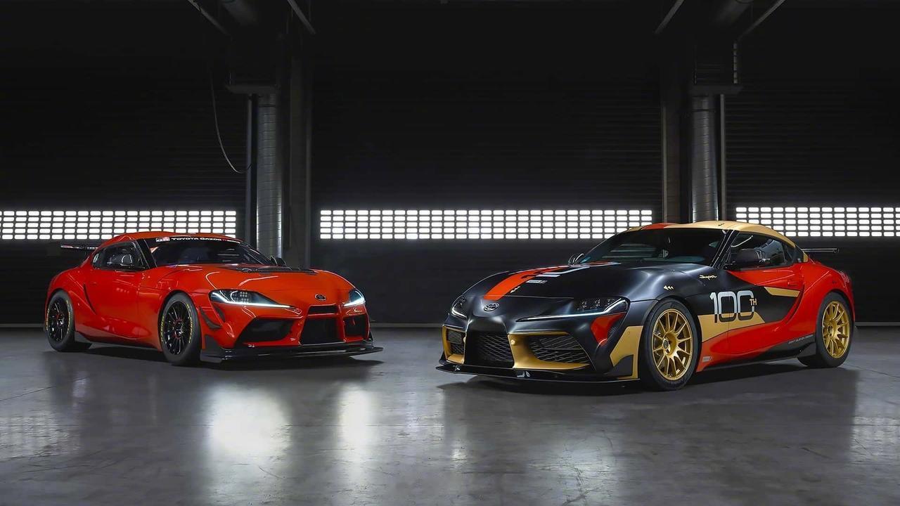 丰田GR Supra GT4特别版
是为了纪念丰田生产了100台赛车而来，基于G