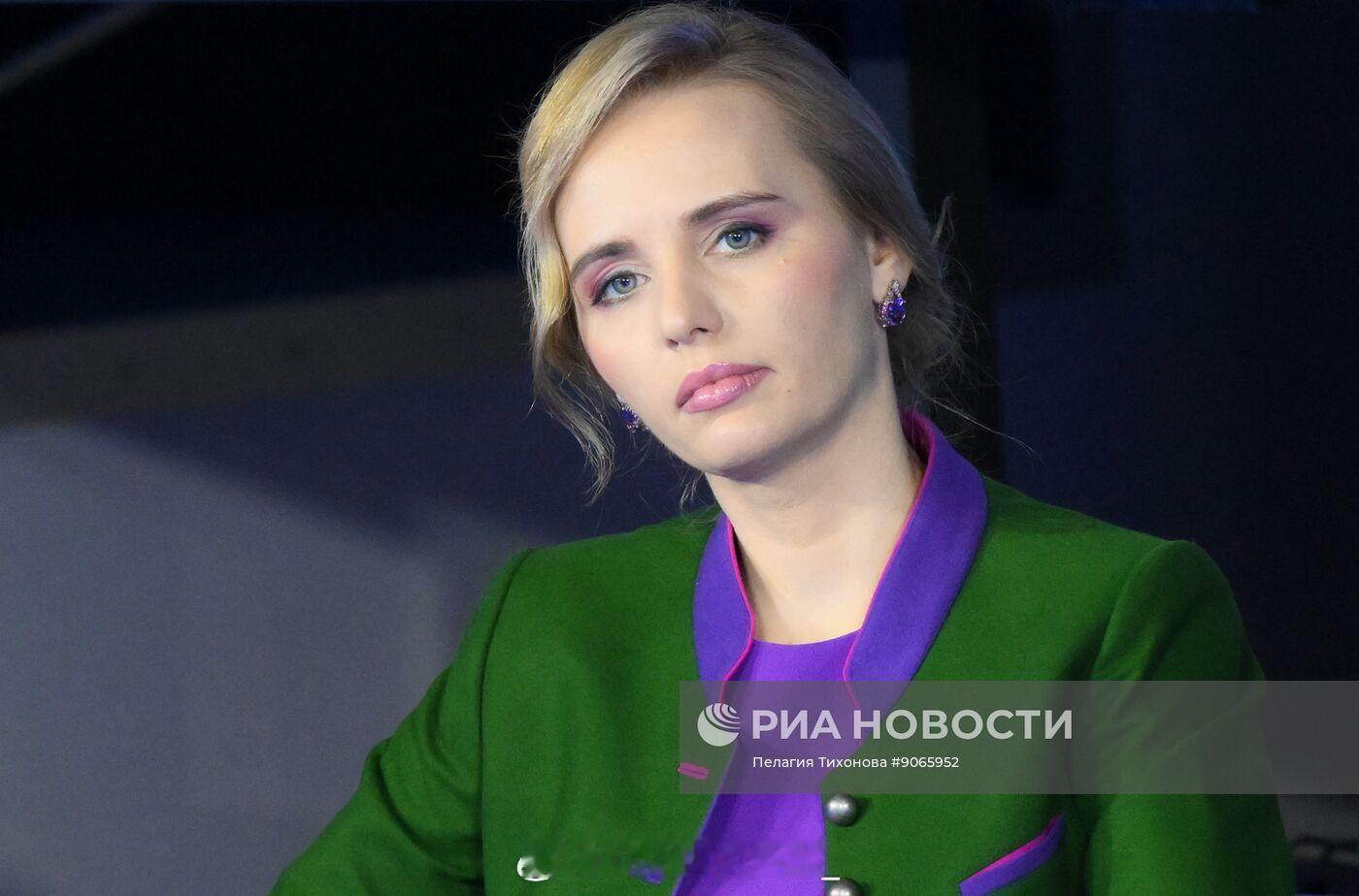 莫斯科国立大学医学科研教育学院副院长玛丽亚•沃龙佐娃在莫斯科举行的”健康论坛斯科