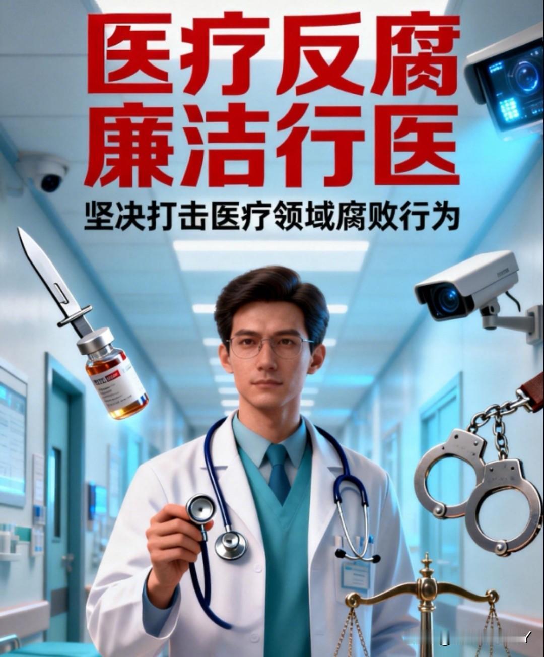 2026医疗反腐医生收患属红包，院长、主任收医代给的回扣，已正式入刑。
 
一、