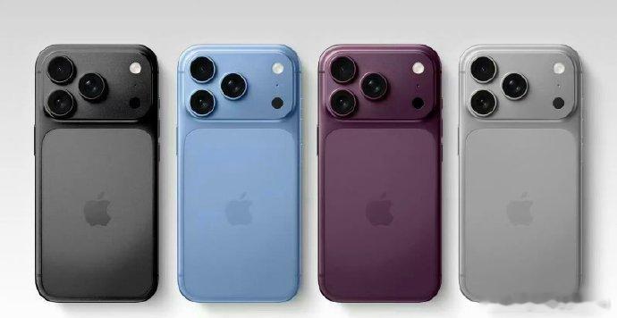 曝iPhone18Pro四款配色蓝、黑、银，再加个樱桃红主打。星宇橙没了，这一代