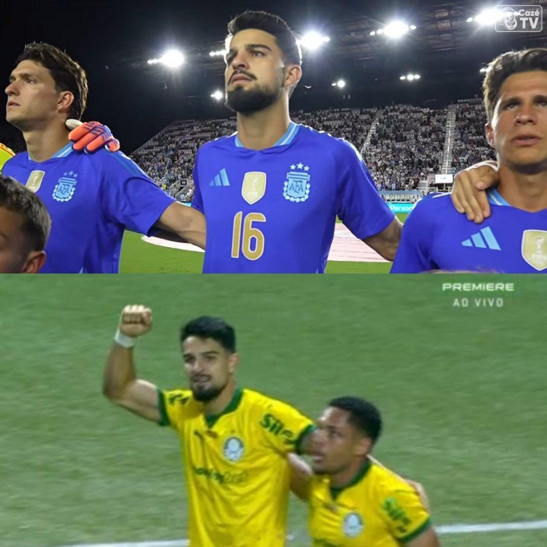 还不到24小时。昨天在国际热身赛阿根廷6-0波多黎各的比赛中首发并助攻，今天就马