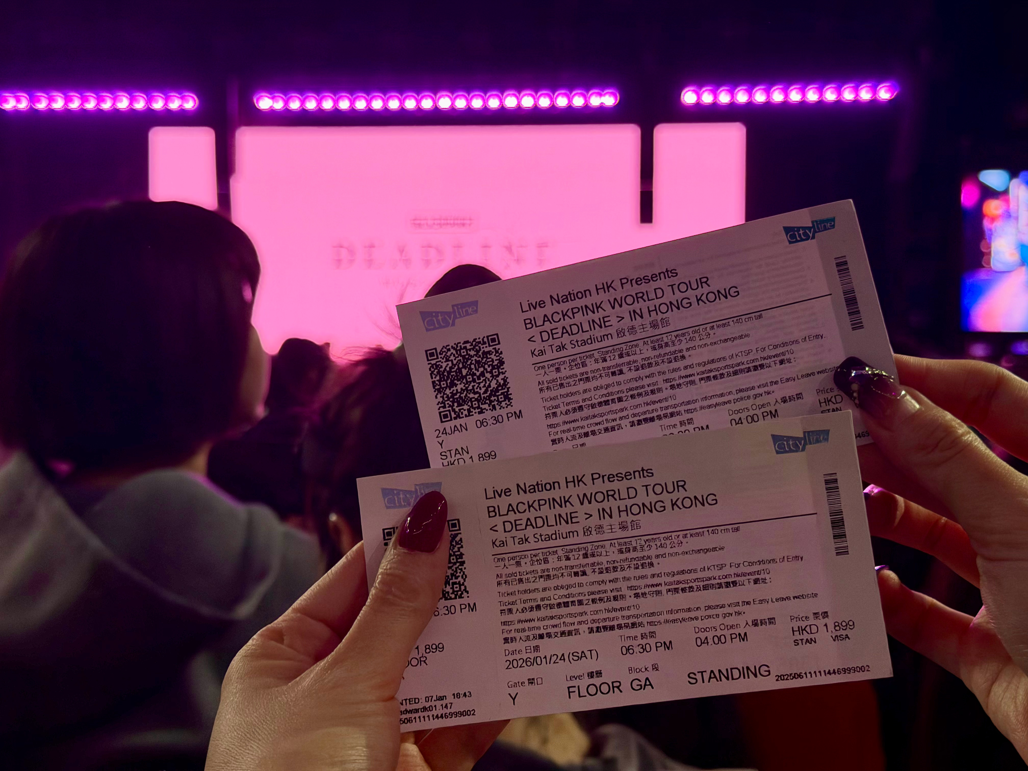 今晚是幸福的一晚🖤🩷 香港·启德主场馆