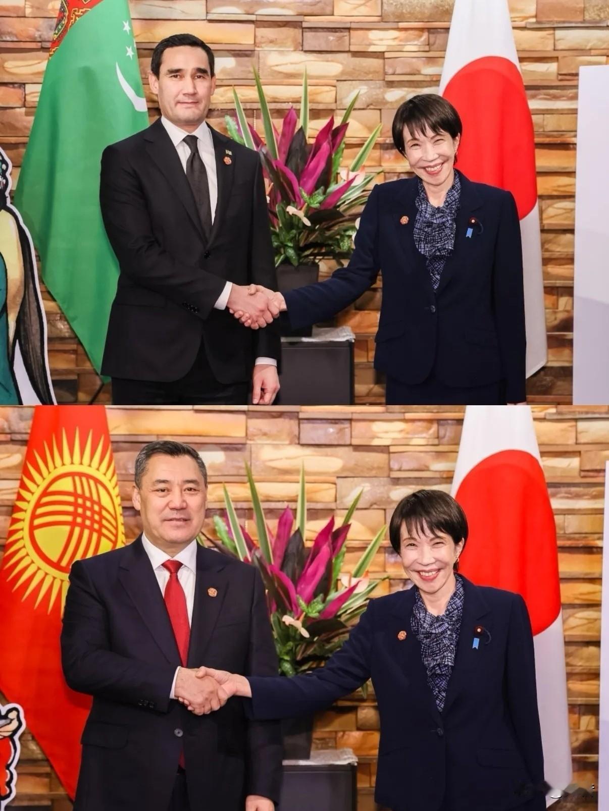 高市早苗无论和那位国际领导人见面都是保持一种表情包！

露牙，微笑，小眯眼，斜脑