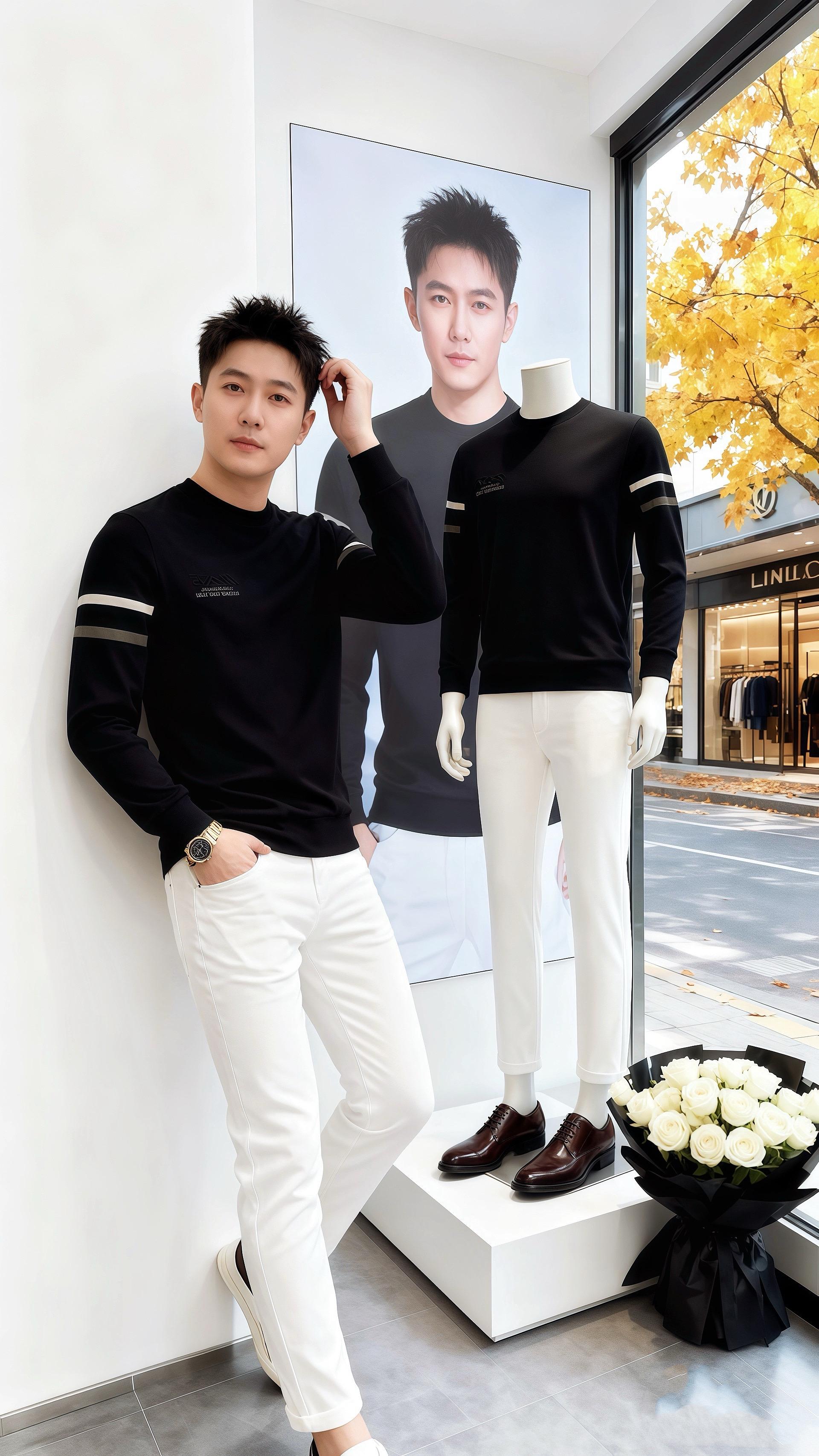 秋光里的舒展》  他曾觉得“得体”是种束缚——挤地铁时怕白裤沾灰，开会...