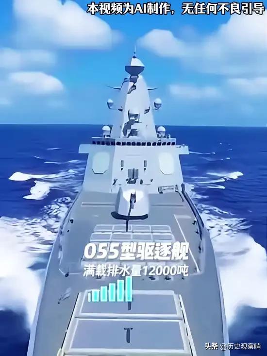 055型驱逐舰是中国海军现役最先进的大型驱逐舰，核心参数包括：‌满载排水量约1.