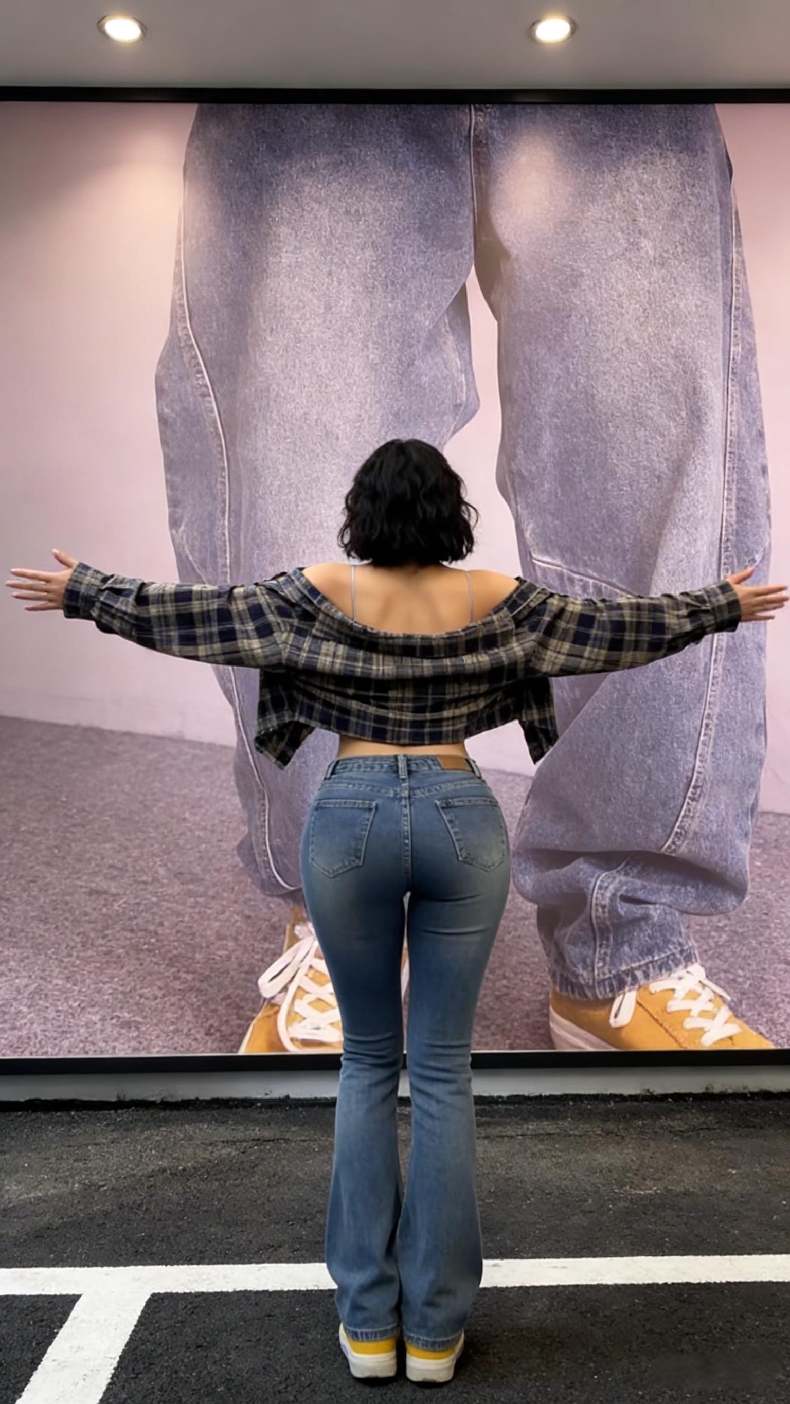 大码美式休闲痞帅重磅水洗复古牛仔裤男直筒宽松百搭锥形裤子潮流