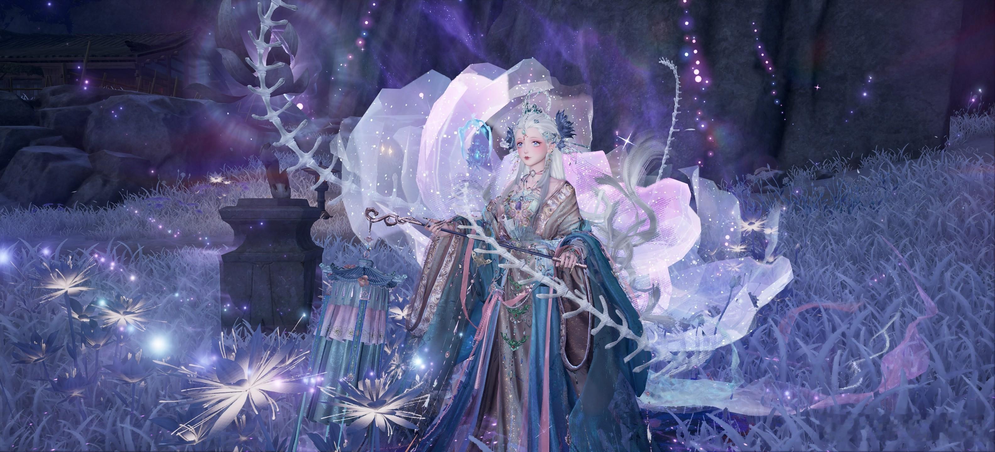 用iQOO15T打开无限暖暖，画质拉满，光追打开，移动端能有这个画质非常不错了，