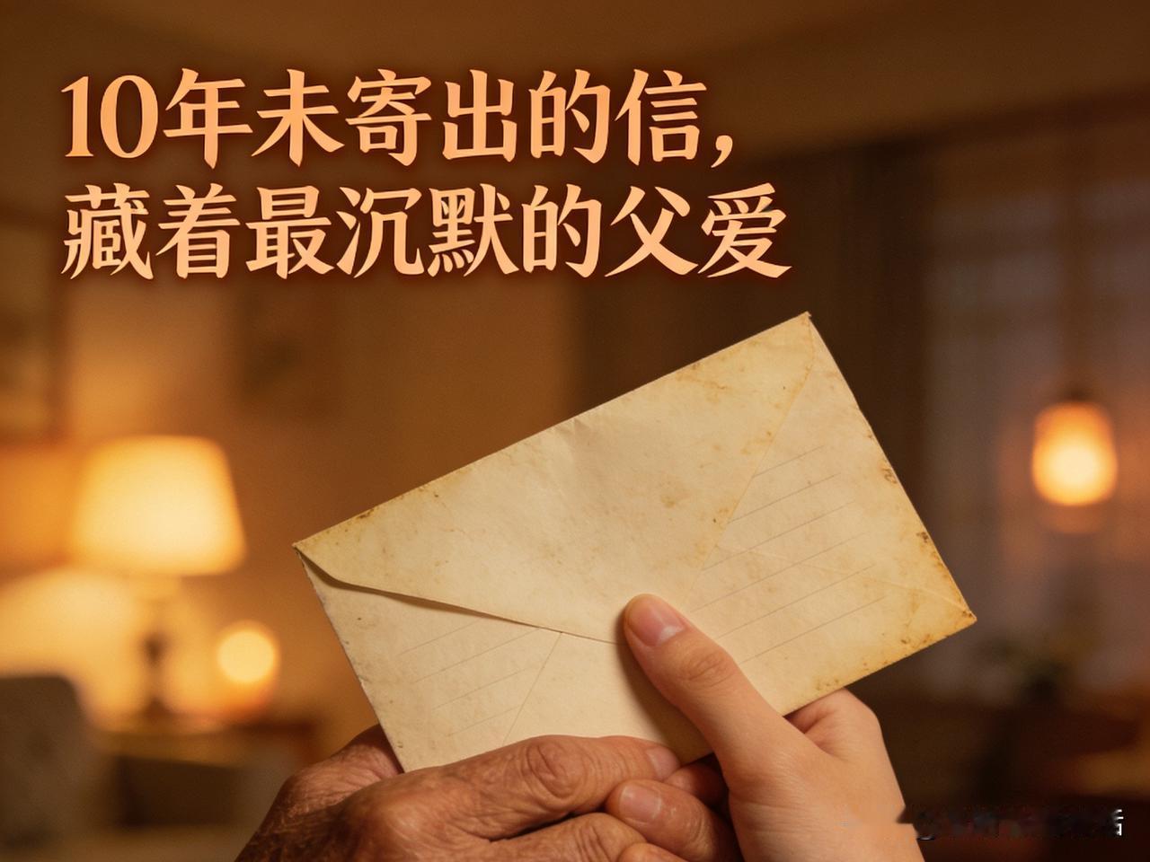 未寄出的道歉，竟成了父子和解的唯一钥匙

       窗外路灯晕染暖黄，深夜翻