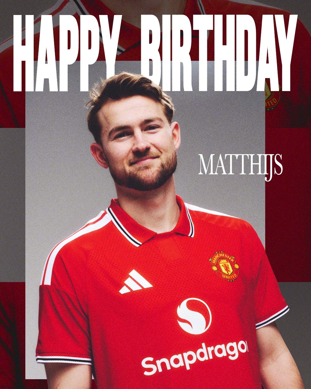 🎂祝德利赫特27岁生日快乐，早日回归赛场！曼联 曼联足球俱乐部 🔴⚪⚫ 