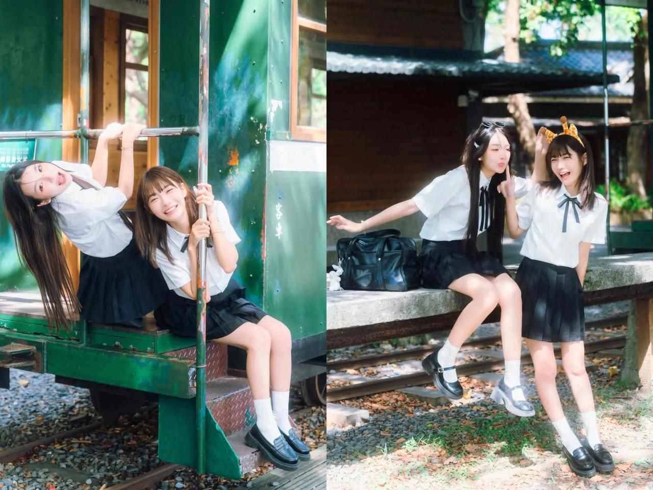 双人照怎么拍出青春感 + 清透感？这组照片甜到心坎里