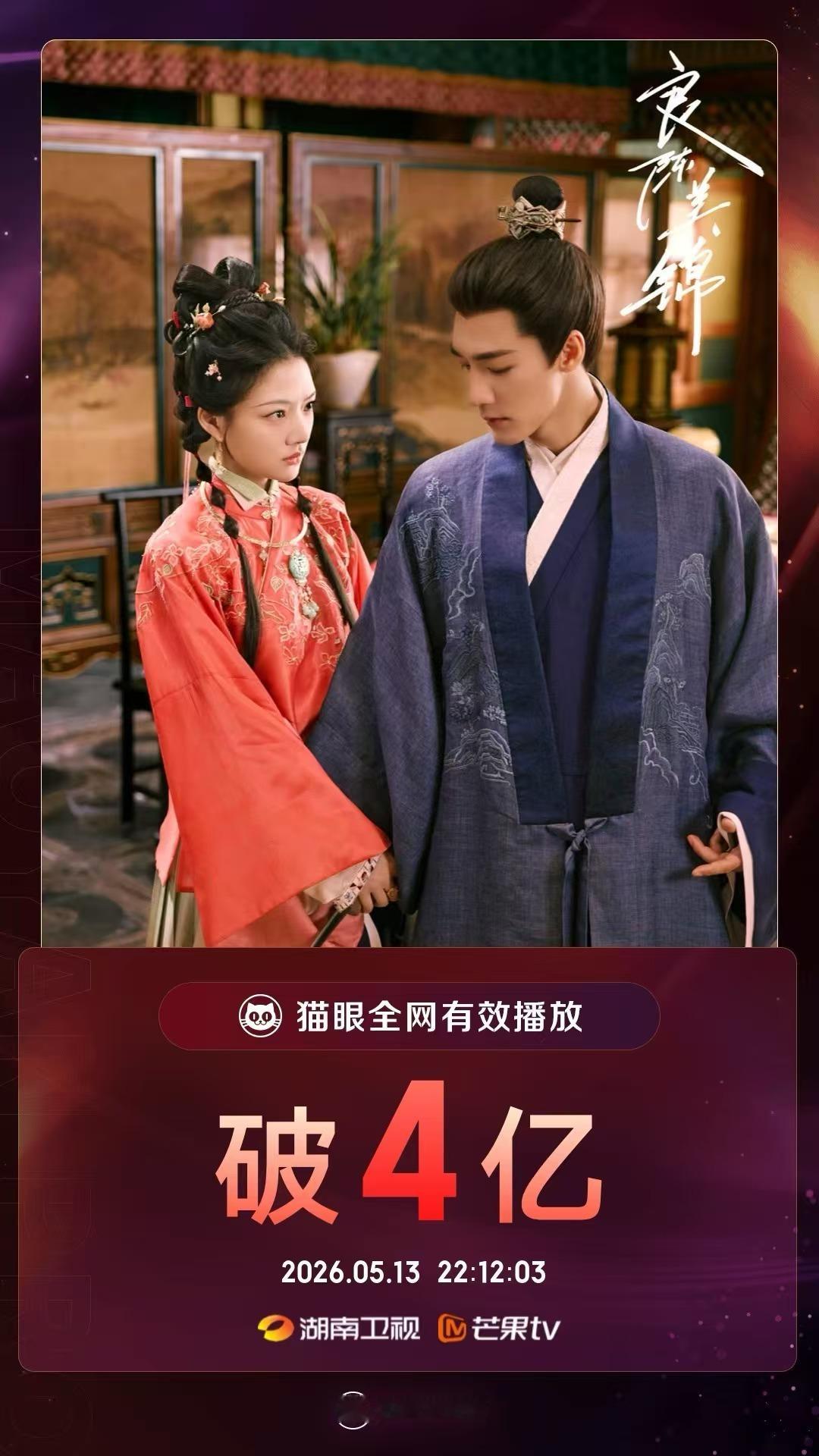 电视剧良陈美锦良陈美锦有效播放量破4亿 据猫眼专业版数据，领衔主演剧集《良陈美锦
