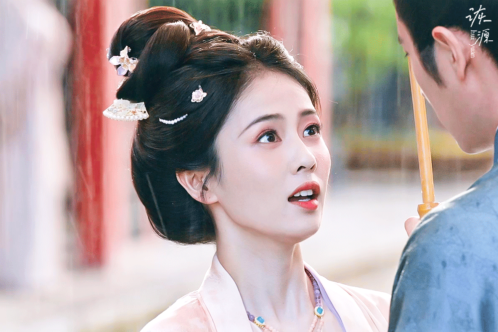 白鹿 《莫离》叶璃 / 动图▷EP29-07 粉衣-下雨🌧️🌧️🌧️约男主