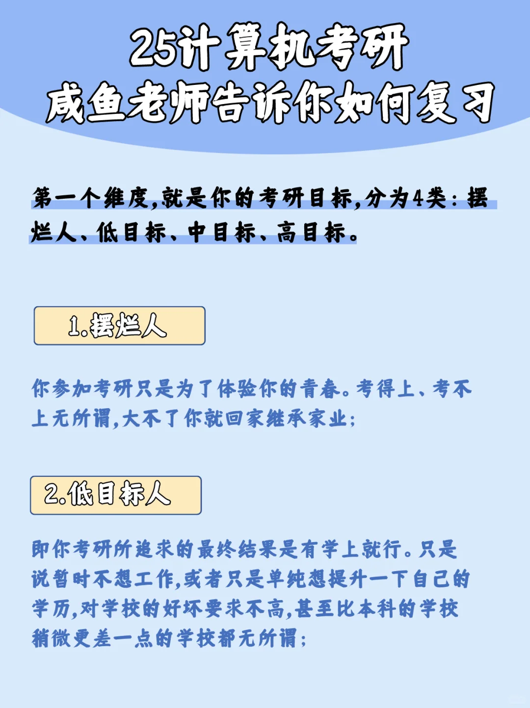 5月开始备考，咸鱼老师告诉你应该如何复习