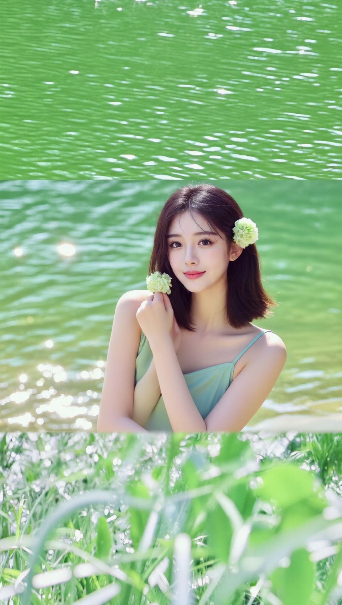 AI海畔花影