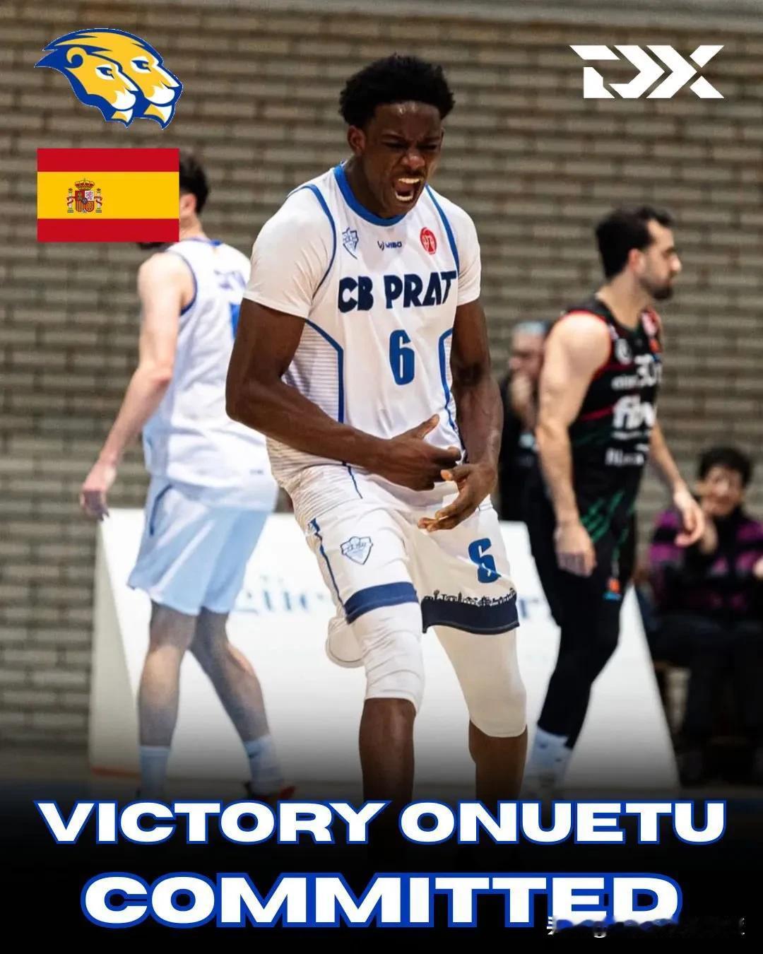 西班牙内线Victory Onuetu宣布承诺NCAA男篮 霍夫斯特拉大学Hof