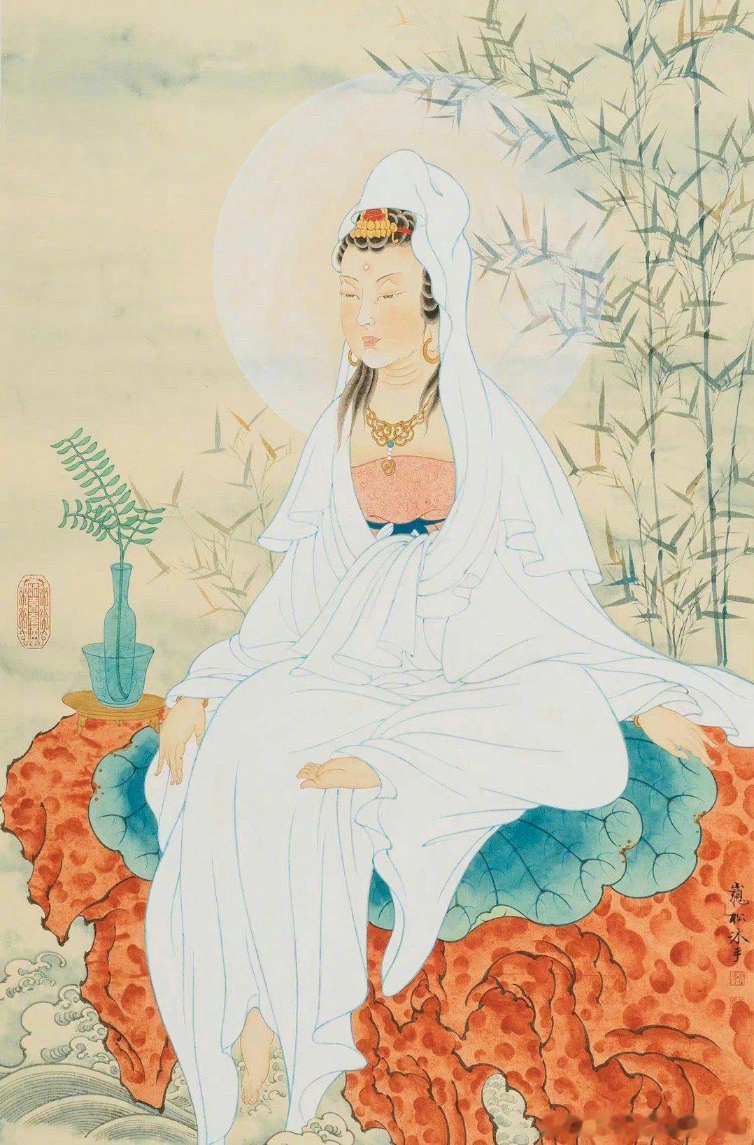 观世音菩萨，留下心愿，净心祈福平安吉祥。 ​​​