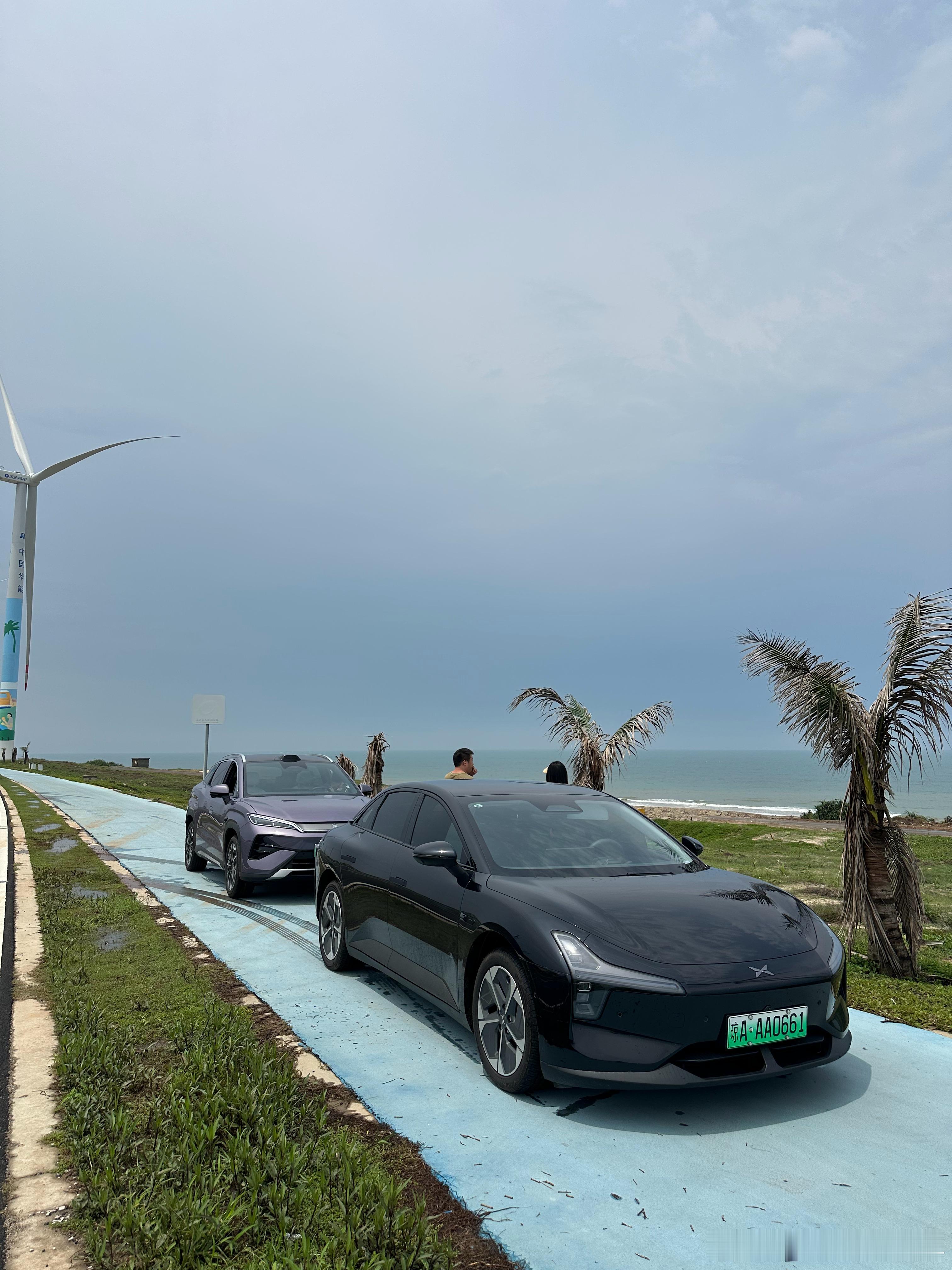 猜下是什么车在做海南环岛闪充路书日常碎片plog大v聊车海南自驾比亚迪闪充