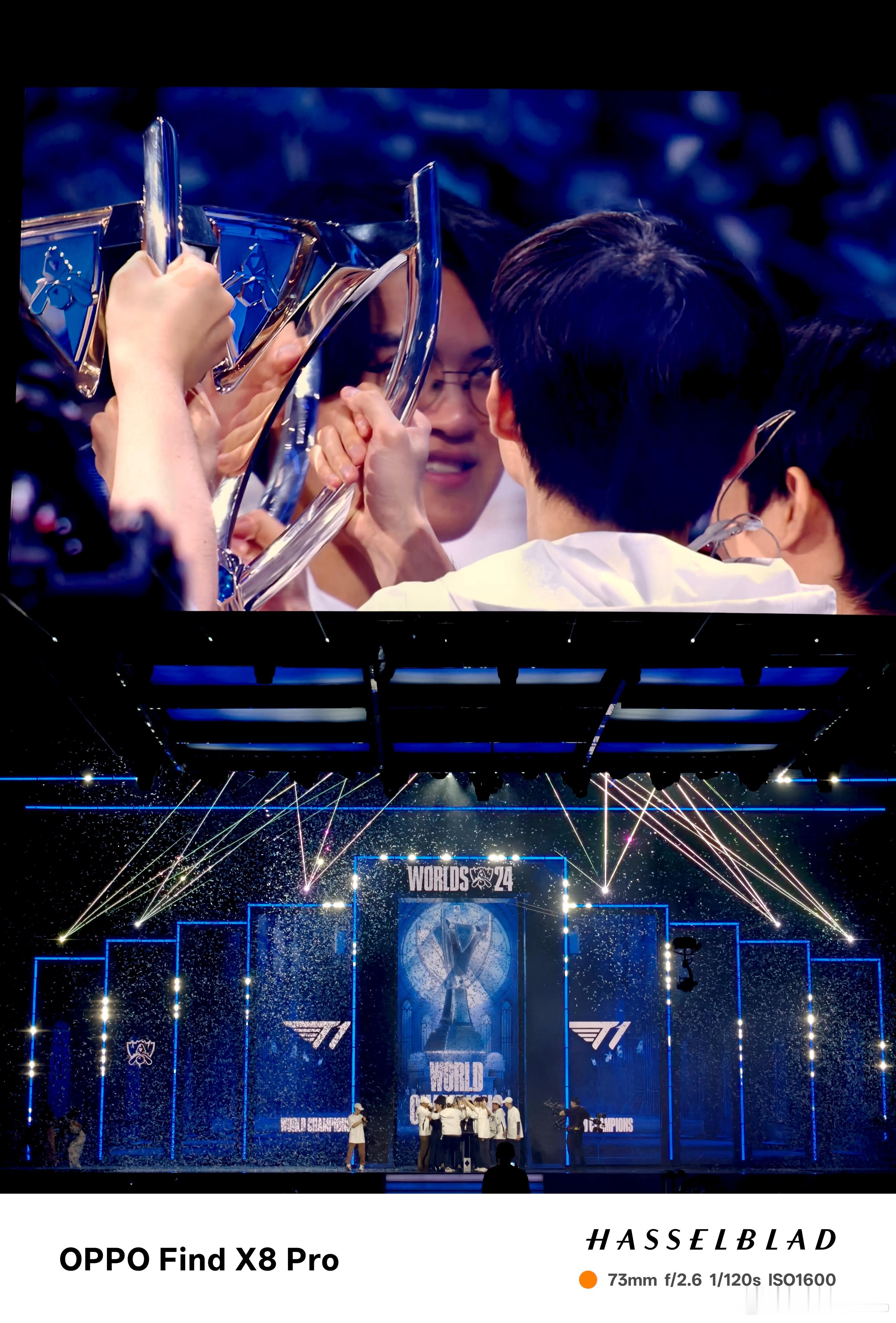 #T1夺冠#看完前三把就睁不开眼了，想着应该是BLG稳了结果起来看到 辅助的神奇