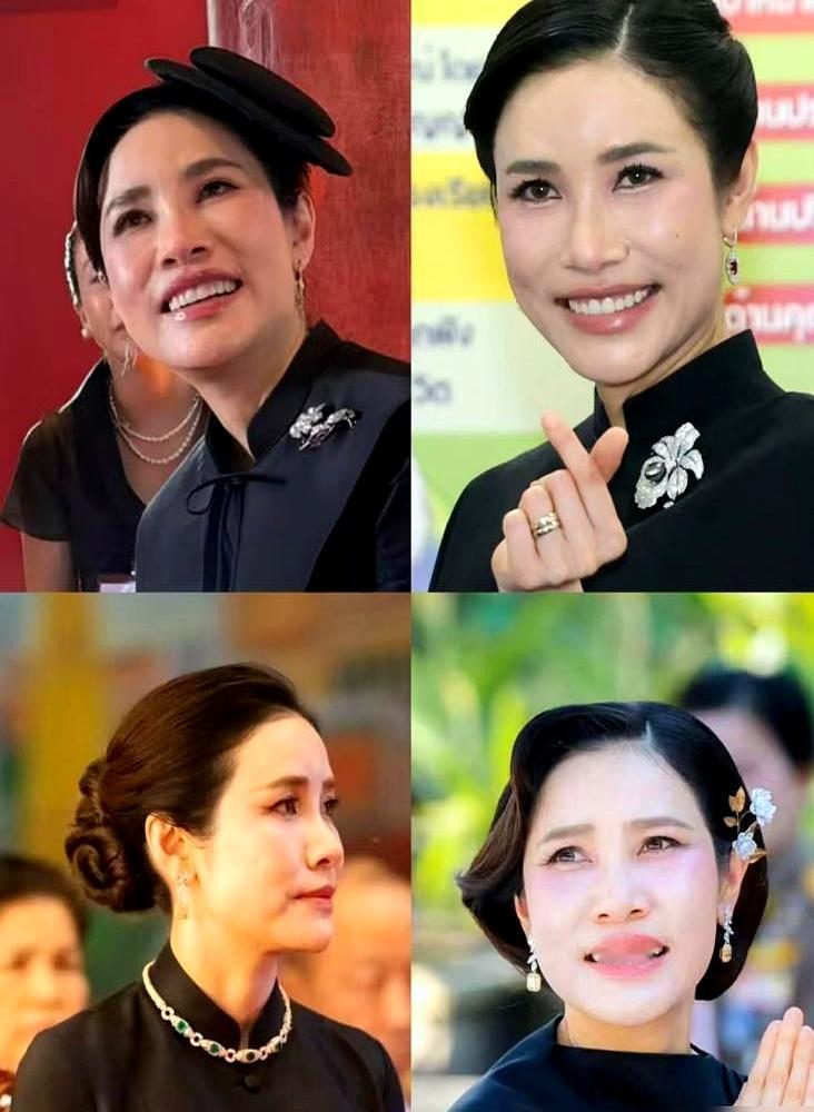 那个曾穿露脐背心讨好泰王的女人，剪了短发，眼神都变了。
 

如今的诗妮娜，一头