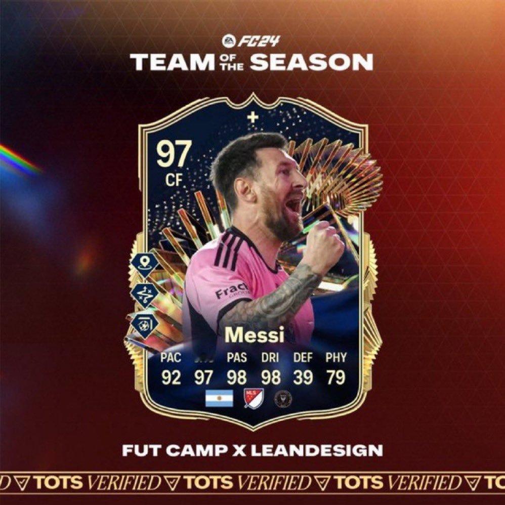 梅西入选本赛季EAFC24最佳阵容🔥🤩#梅西[超话]# ​​​