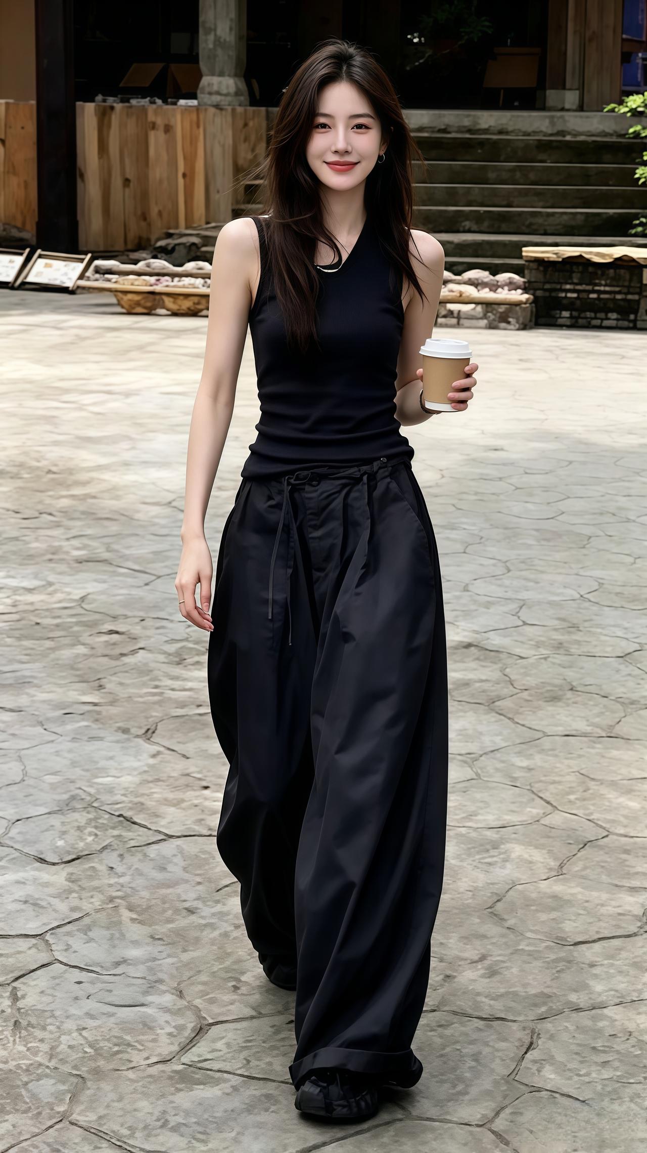 今日份极简穿搭 夏日松弛感穿搭 穿搭没有公式 韩系穿搭 又美又飒