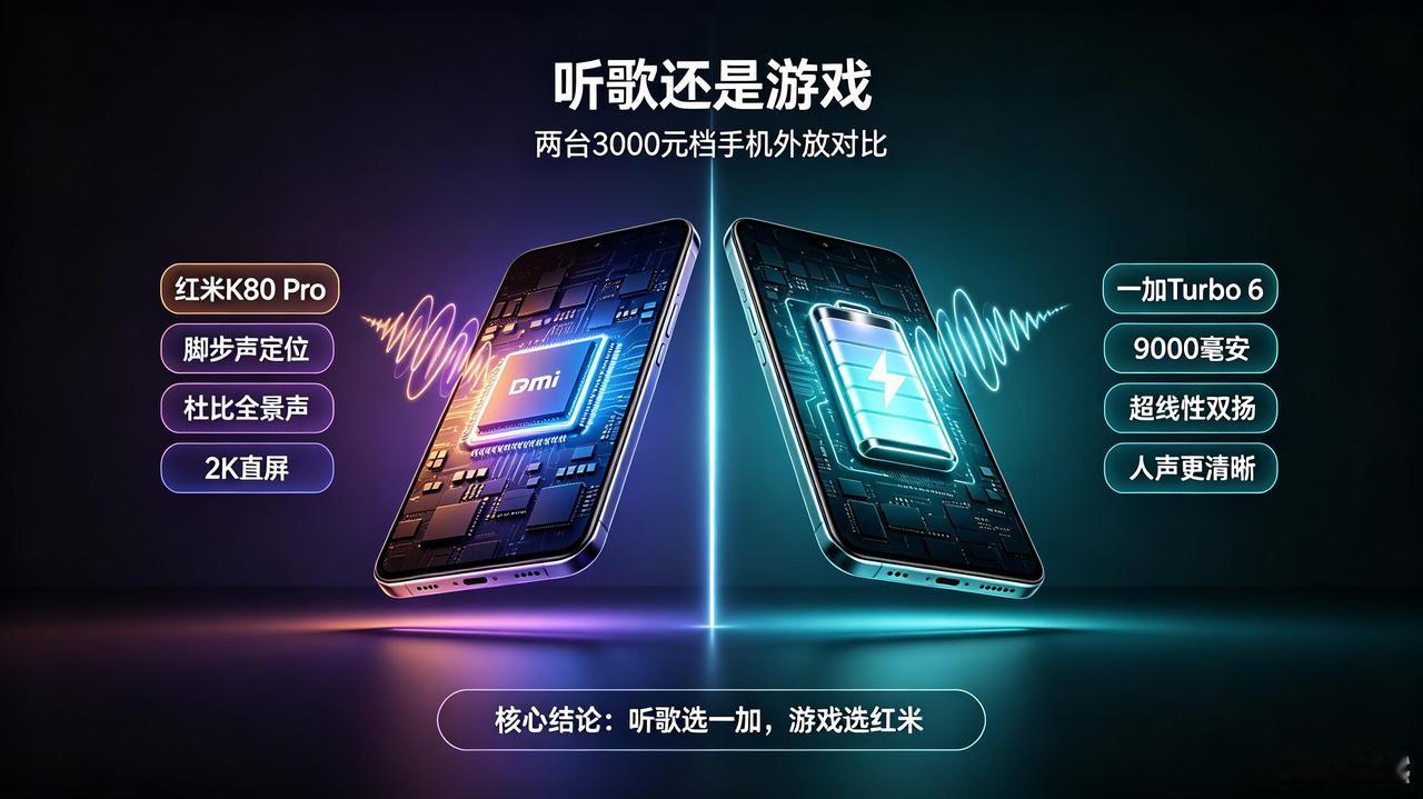 红米K80 Pro对决一加Turbo 6，外放才是隐藏关键！
转眼到2026年9
