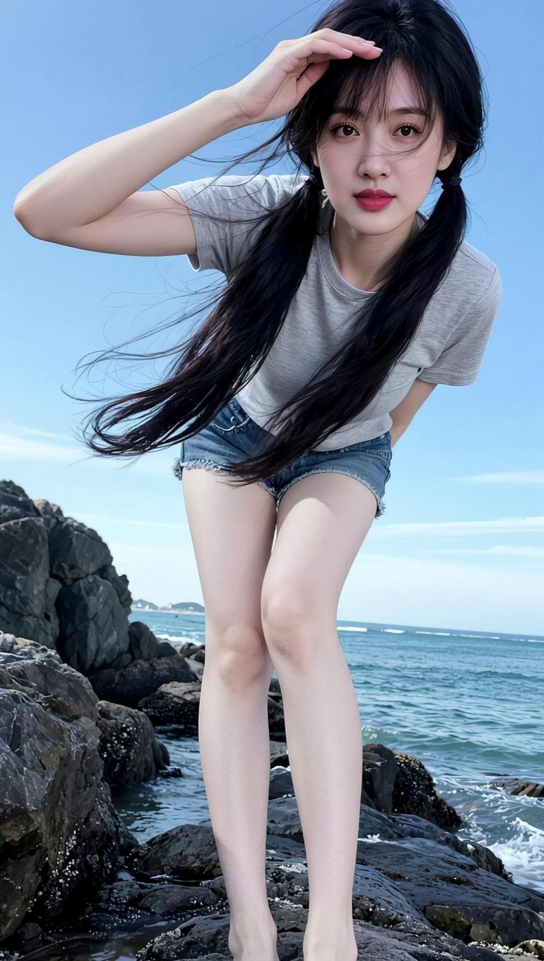 AI海风少女写真 抖音ai创作 少女写真 甜系女孩  今日到款