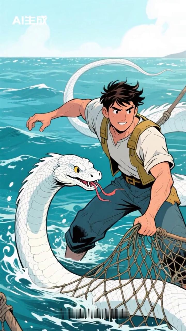 海边有一尊孤独的石像，似乎在遥望远方，背后藏着一段故事。
多年前，年轻渔夫出海捕