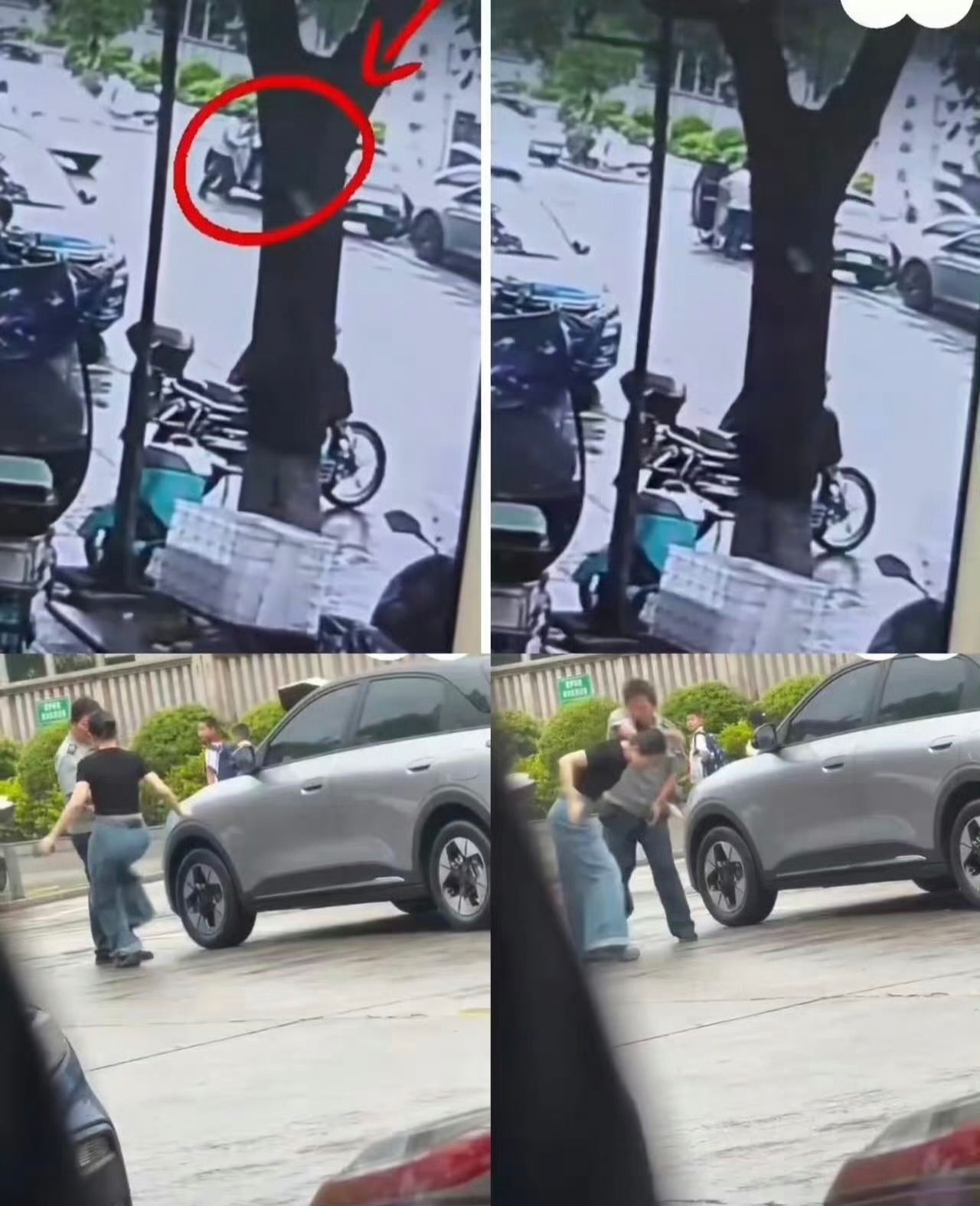 看完完整监控才知道怎么回事，女司机违规停车确实不对，但保安这行为也太过激了吧！先