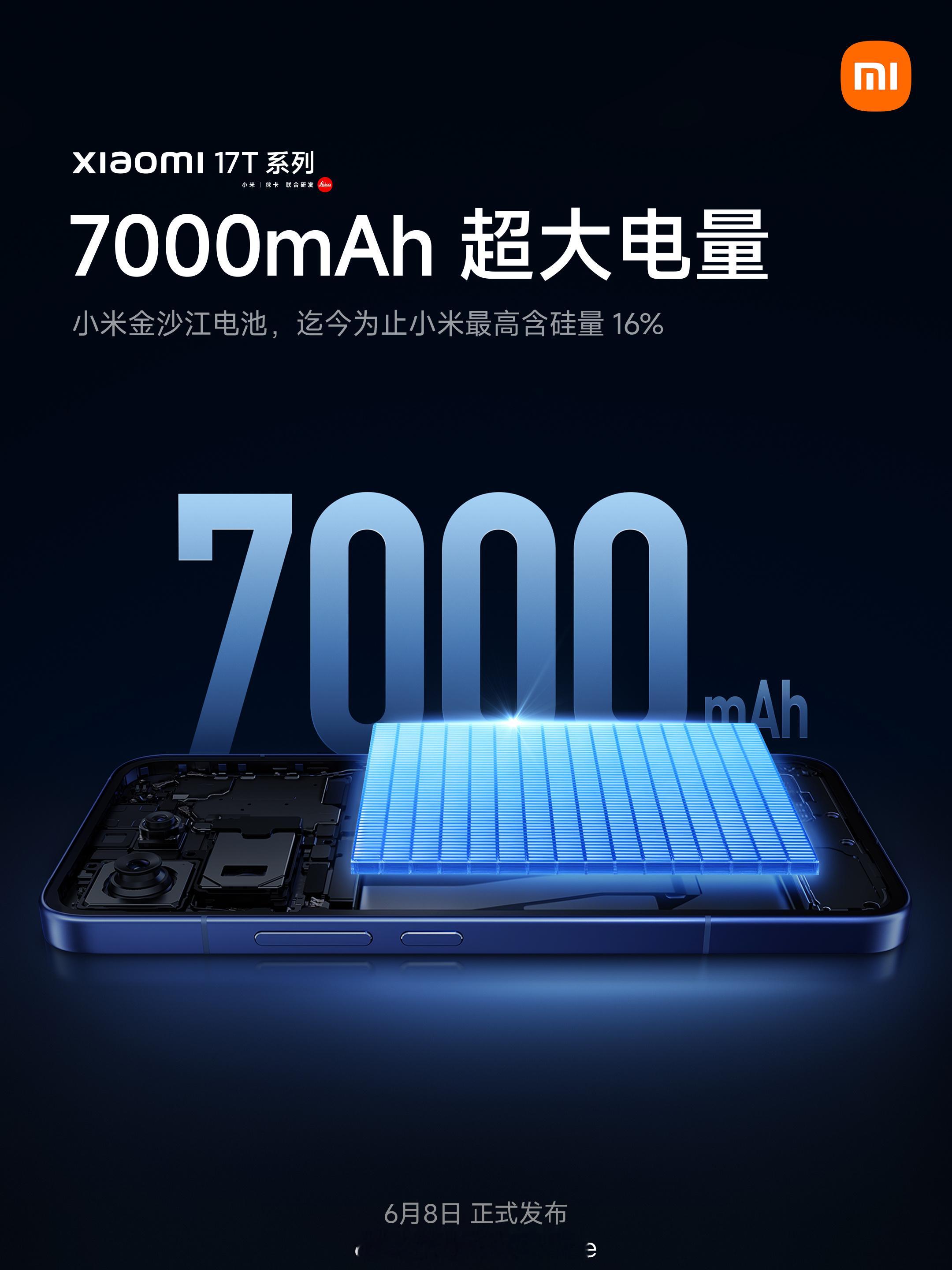小米 17T Pro：天玑 9500，6.83 英寸 144Hz TCL 华星 