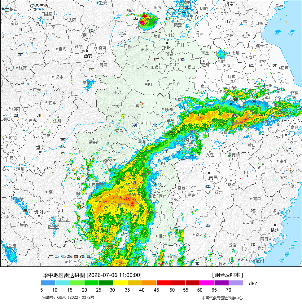 【强降雨和强对流】今天08-14时，台风美莎克的残涡，北方高空冷涡，导致南北方均