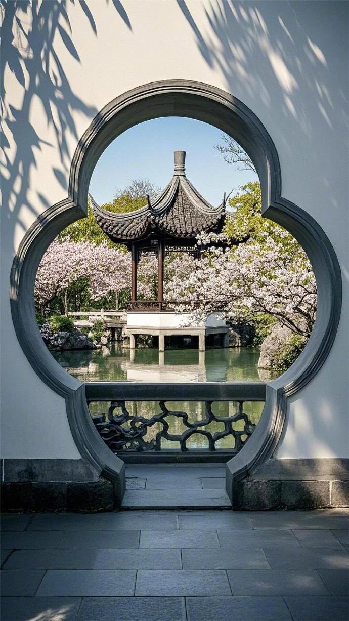 或许这便是园林四季如画的意境 