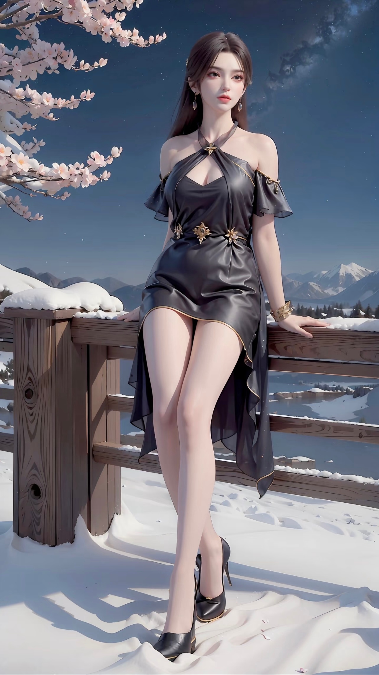 斗破苍穹 ▷ 曹颖高清美图〖雪地里的大长腿〗 