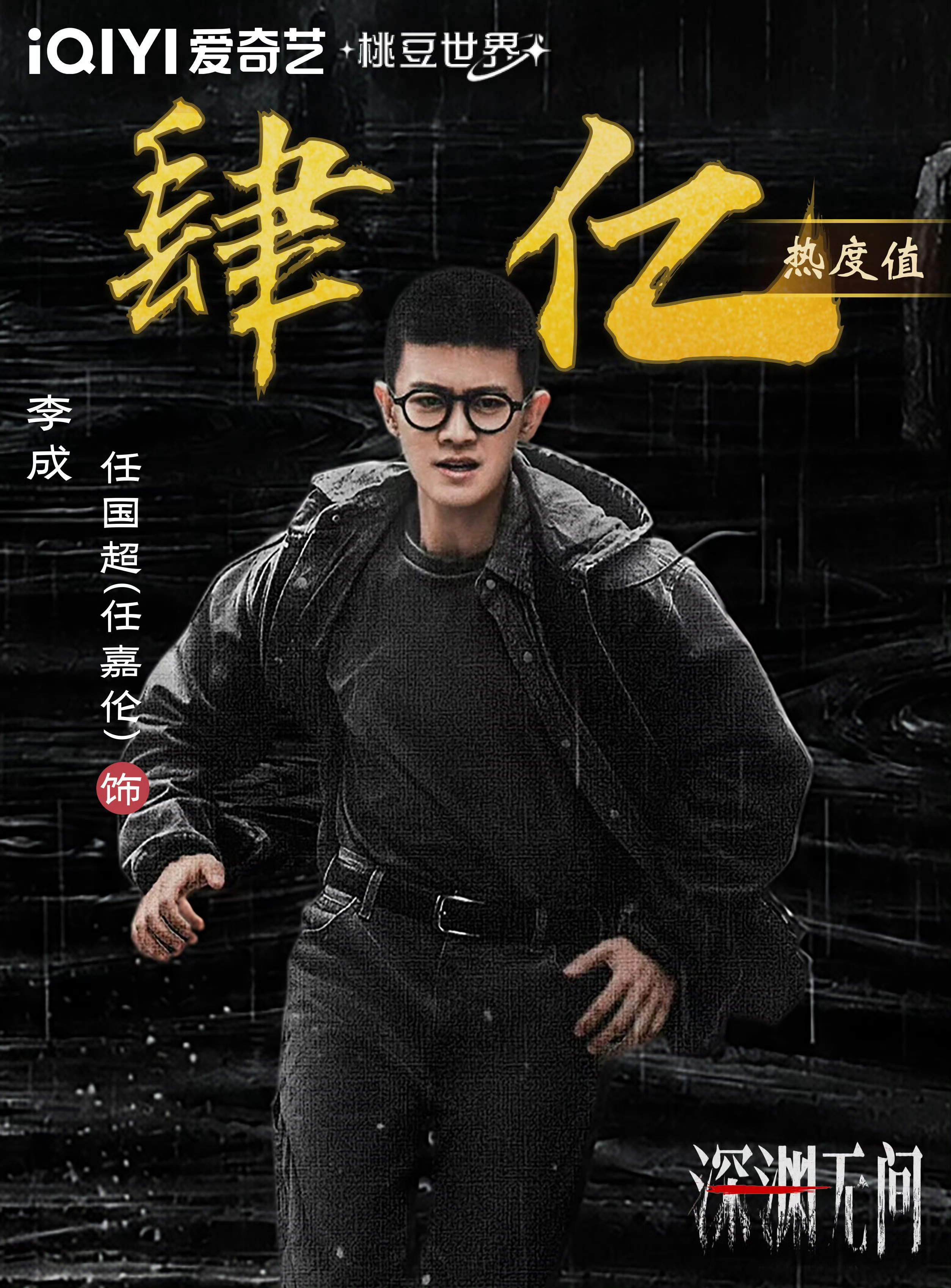 没营销，没推流，纯靠任嘉伦路人盘和粉丝手搓5天拿下8038热度，角色破4亿，单日
