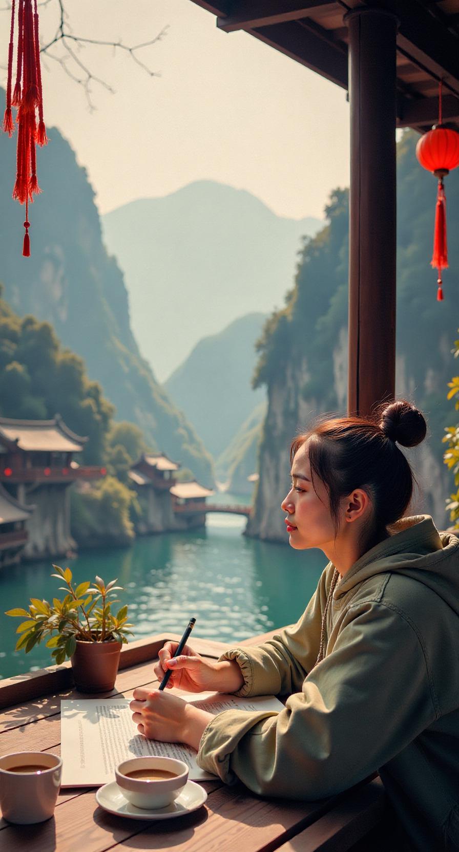 赏析：这幅对联的下联“妙笔常从困苦来”与上联“奇文多自沧桑手”相呼应，表达了文学