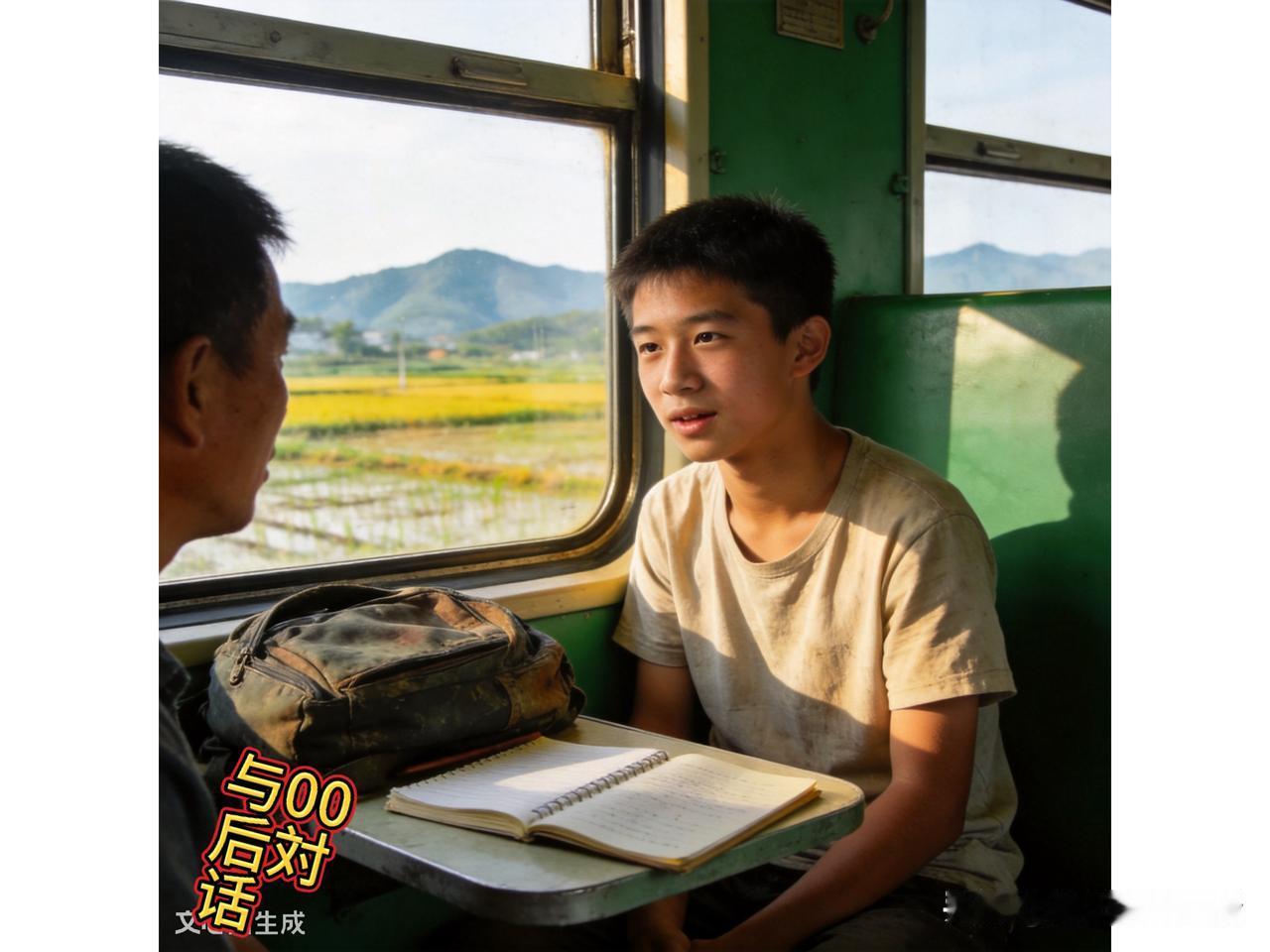 在回江西的3071次火车上碰到一个江西吉安的00后男学生，我问他是来广州走亲戚的