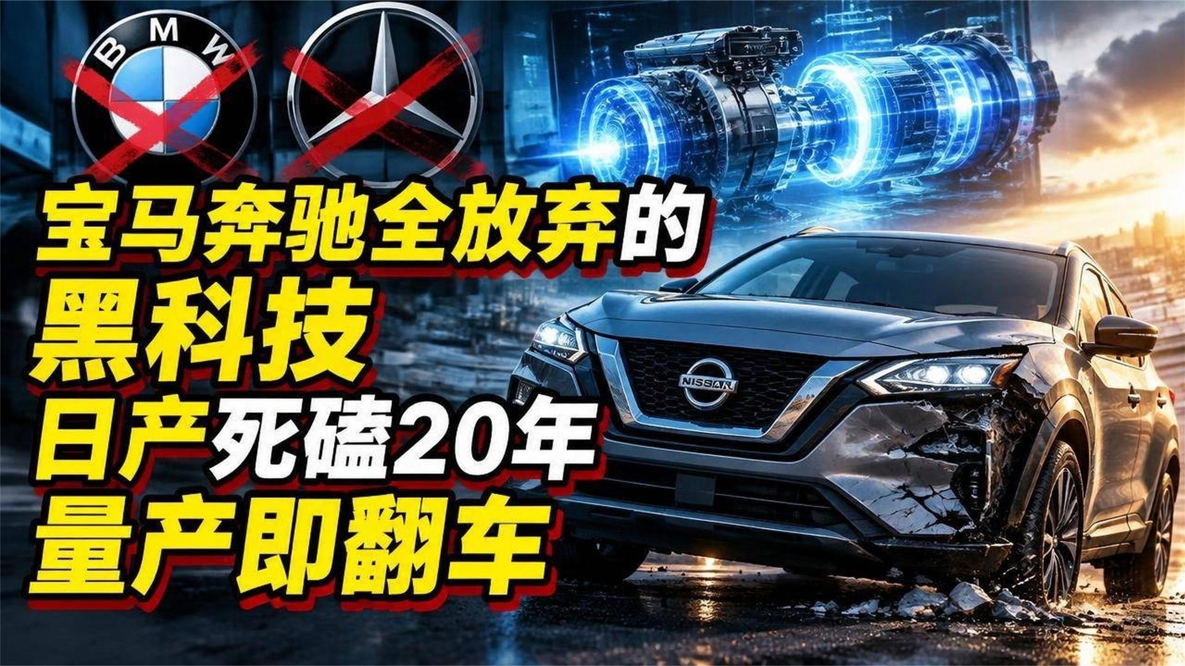 宝马奔驰全放弃的黑科技，日产死磕20年，量产即翻车