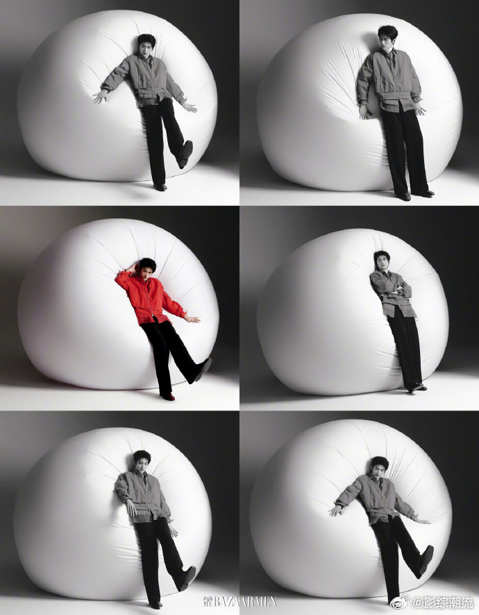 周柯宇远看有腿近看有颜 远看是逆天长腿比例，近看是精致神颜，周柯宇这组大片时尚感