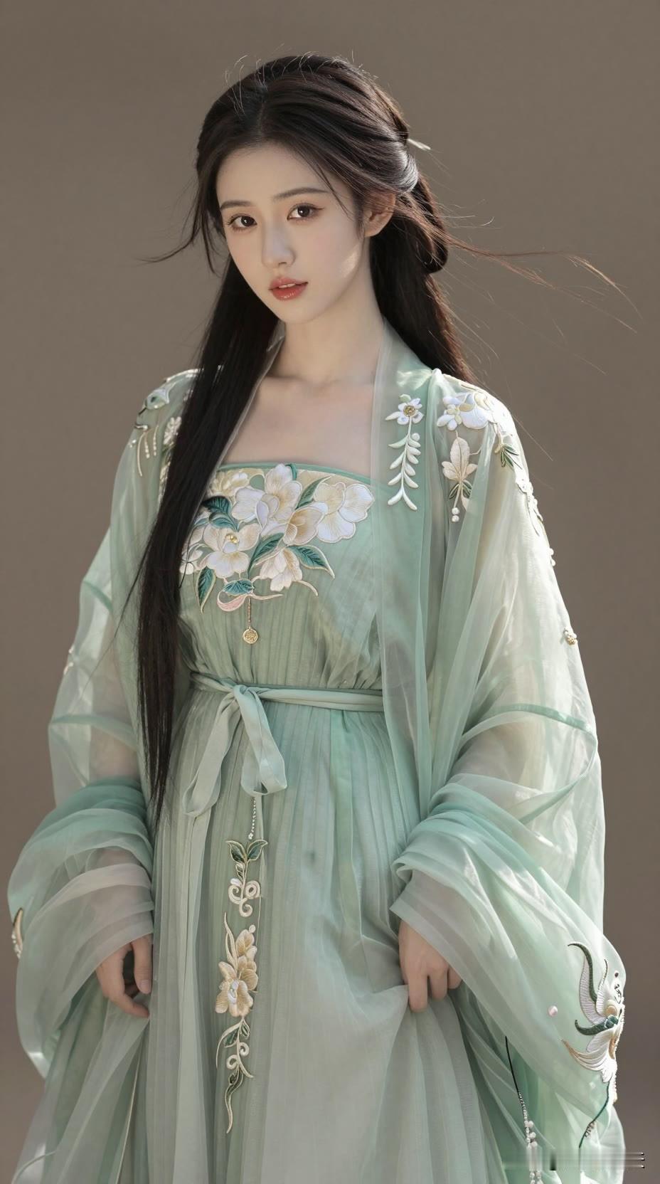 春风不解意，青衫染流年。美女人像群 高清美女 高雅气质美女 古风