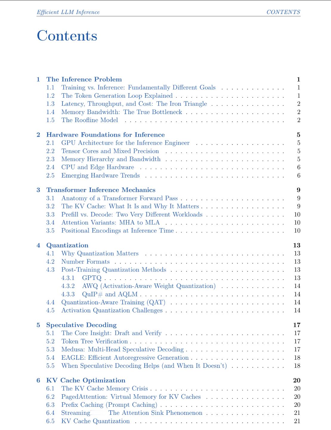 一本面向工程实践和面试准备的《Efficient LLM Inference》口